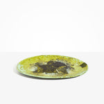 Dinosaur Designs Long Temple Platter in Malachite color resin