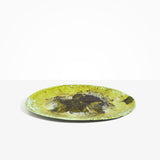 Dinosaur Designs Long Temple Platter in Malachite color resin