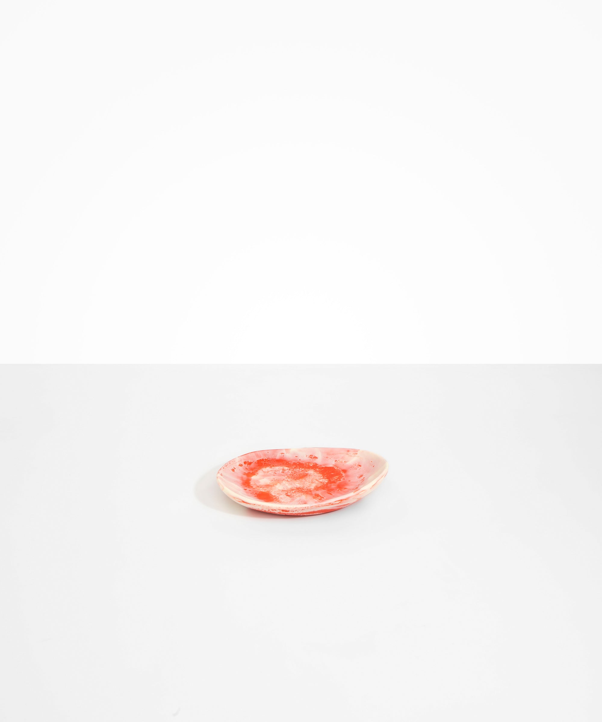 Dinosaur Designs Pebble Side Plate in Strawberry Colour resin.