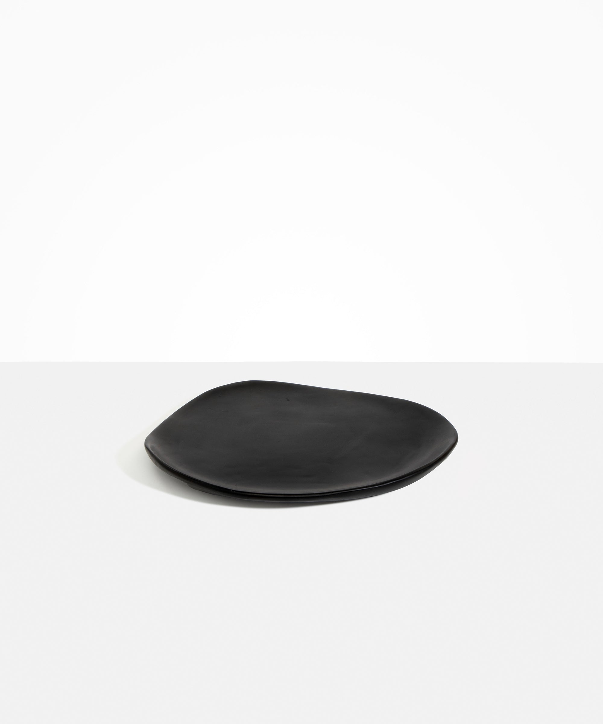 Dinosaur Designs Pebble Plate in Black Colour resin.