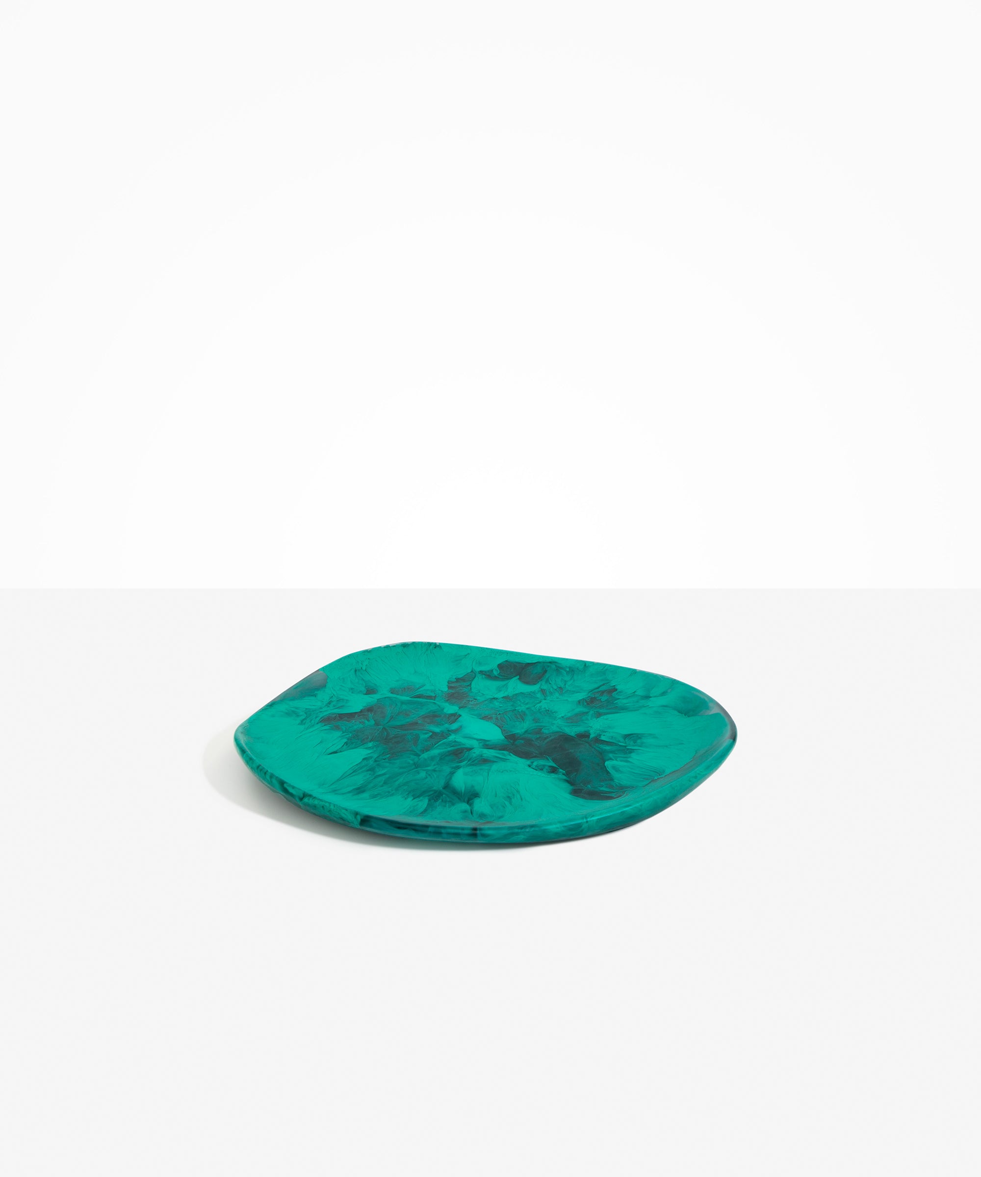 Dinosaur Designs Pebble Plate Serving Platters in Mineral Swirl Colour resin