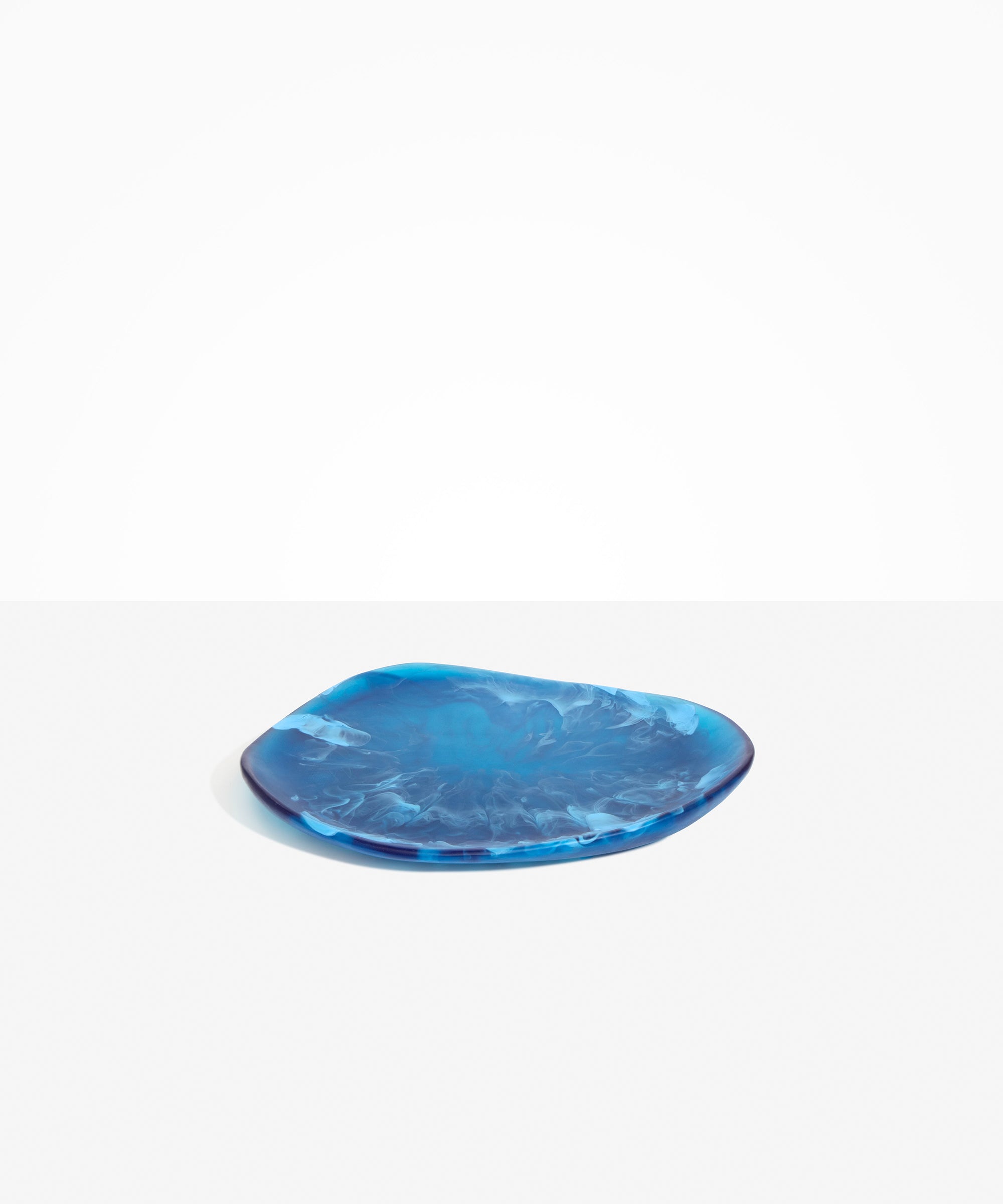 Dinosaur Designs Pebble Plate Serving Platters in Sky Colour resin