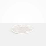 Dinosaur Designs Pebble Plate in Snow Swirl Colour resin.