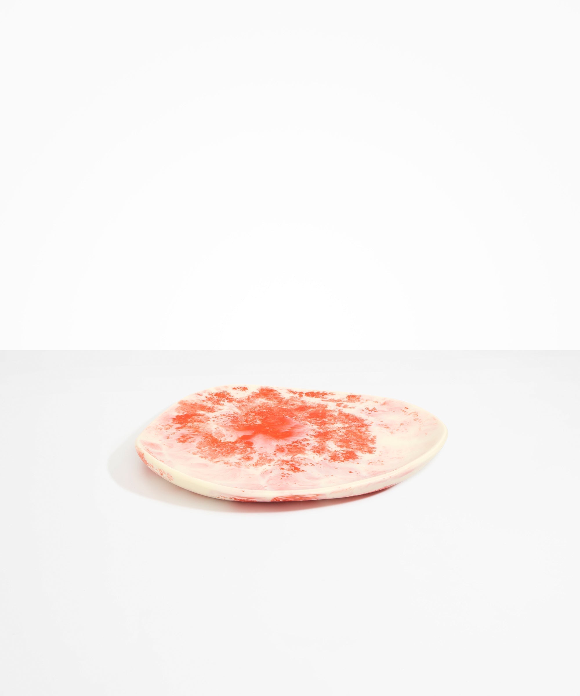 Dinosaur Designs Pebble Plate Serving Platters in Strawberry Colour resin