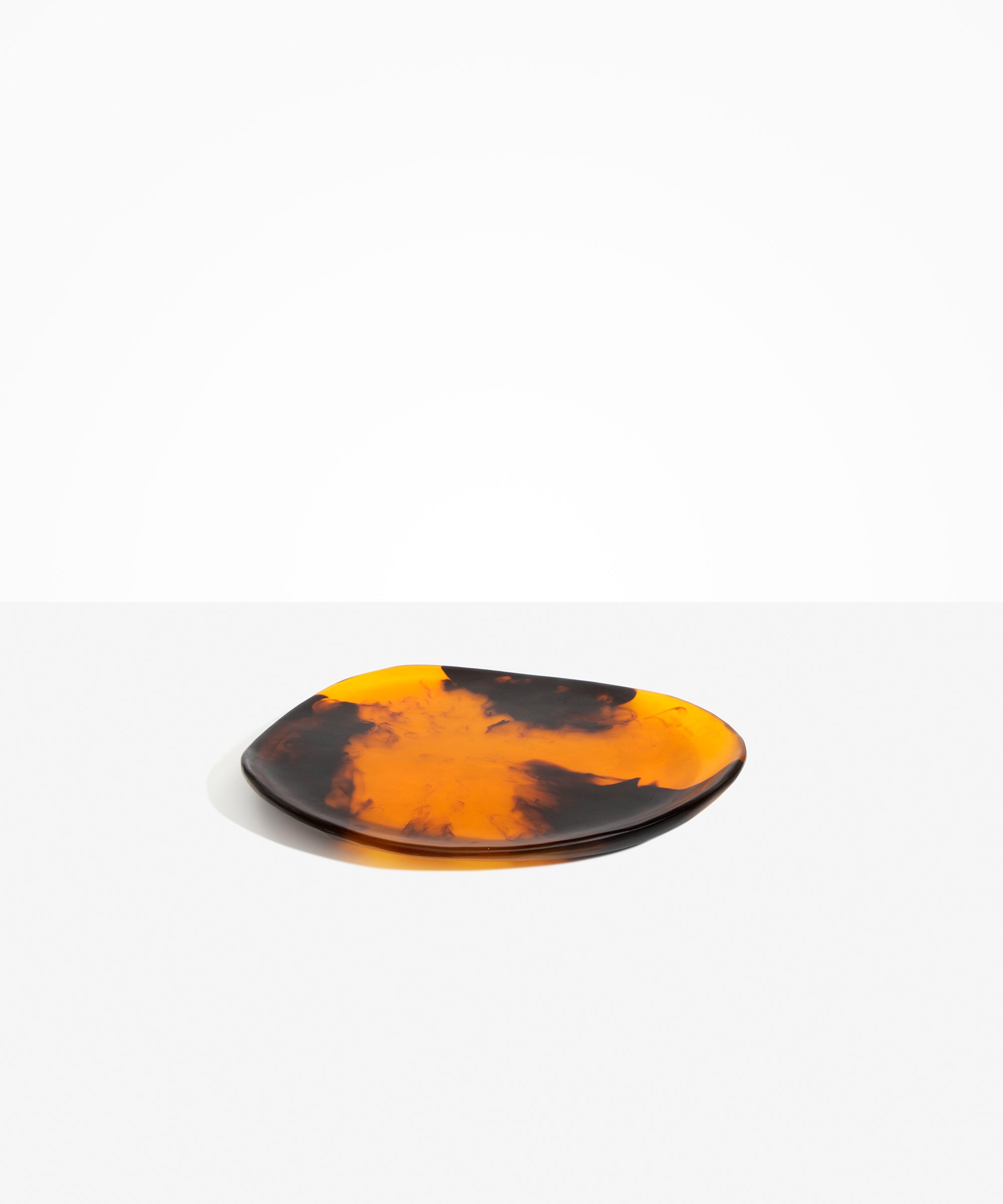 Dinosaur Designs Pebble Plate Serving Platters in Tortoise Colour resin