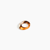Dinosaur Designs Slate Ring in Light Horn Colour resin with Regular Fit.
