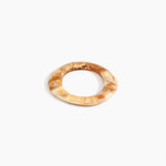 Dinosaur Designs Small Drift Bangle in Light Horn Colour resin with Wide Fit..