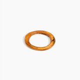 Dinosaur Designs Drift Wishbone Bangle in Dark Horn Colour resin with Wide Fit.