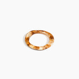 Dinosaur Designs Drift Wishbone Bangle in Light Horn Colour resin with Wide Fit.