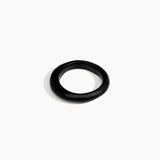 Dinosaur Designs Small Organic Bangle in Black Colour resin with Regular Fit