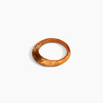 Dinosaur Designs Small Organic Bangle in Dark Horn Colour resin with Regular Fit.