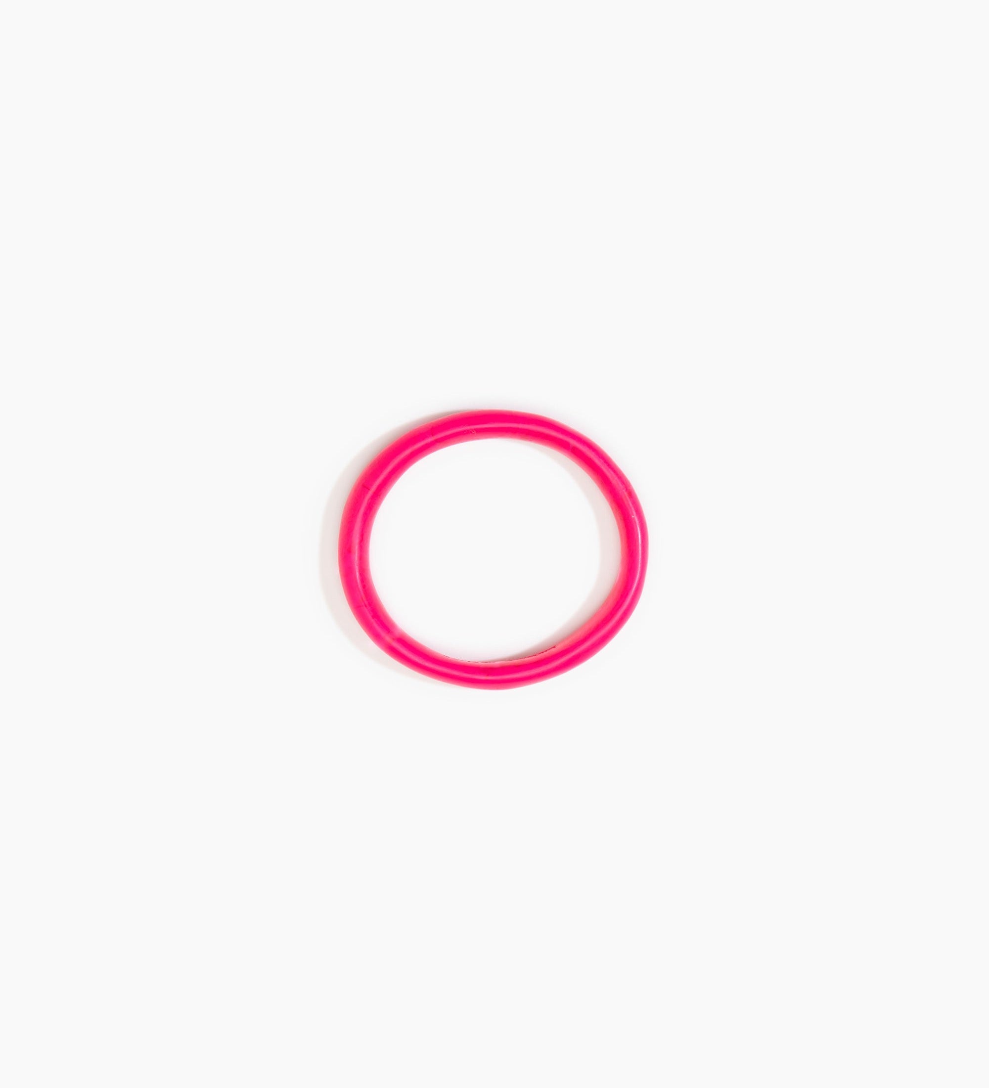 Dinosaur Designs Wishbone Bangle Bracelets in Flamingo Colour resin with Narrow Fit