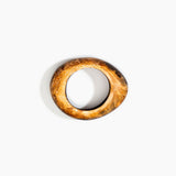 Dinosaur Designs Medium Rock Bangle Bracelets in Dark Horn color resin with Wide Fit