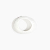 Dinosaur Designs Medium Rock Bangle Bracelets in Snow Swirl color resin with Wide Fit