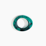 Dinosaur Designs Medium Rock Bangle Bracelets in Mineral Swirl color resin with Wide Fit