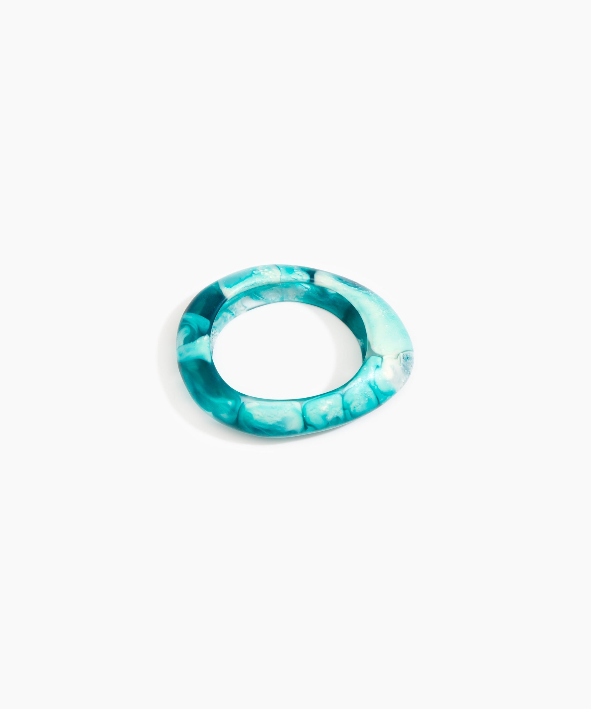 Dinosaur Designs SBRCKSML small rock bangle LAGOON.