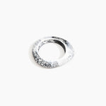 Dinosaur Designs SBRCKSML small rock bangle WHITE MARBLE.