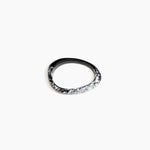 Dinosaur Designs SBRCKWBN rock wishbone bangle BLACK MARBLE.