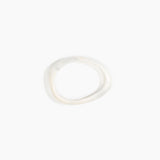 Dinosaur Designs Rock Wishbone Bangle Bracelets in Chalk Swirl Colour resin with Wide Fit