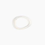 Dinosaur Designs Rock Wishbone Bangle Bracelets in Chalk Swirl Colour resin with Wide Fit