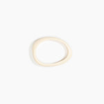 Dinosaur Designs Rock Wishbone Bangle Bracelets in Cream Colour resin with Wide Fit