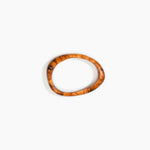 Dinosaur Designs Rock Wishbone Bangle in Dark Horn Colour resin with Wide Fit.