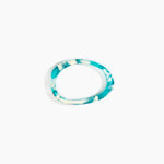 Dinosaur Designs Rock Wishbone Bangle Bracelets in Lagoon Colour resin with Wide Fit