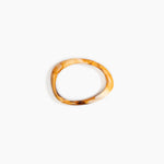 Dinosaur Designs Rock Wishbone Bangle in Light Horn Colour resin with Wide Fit..