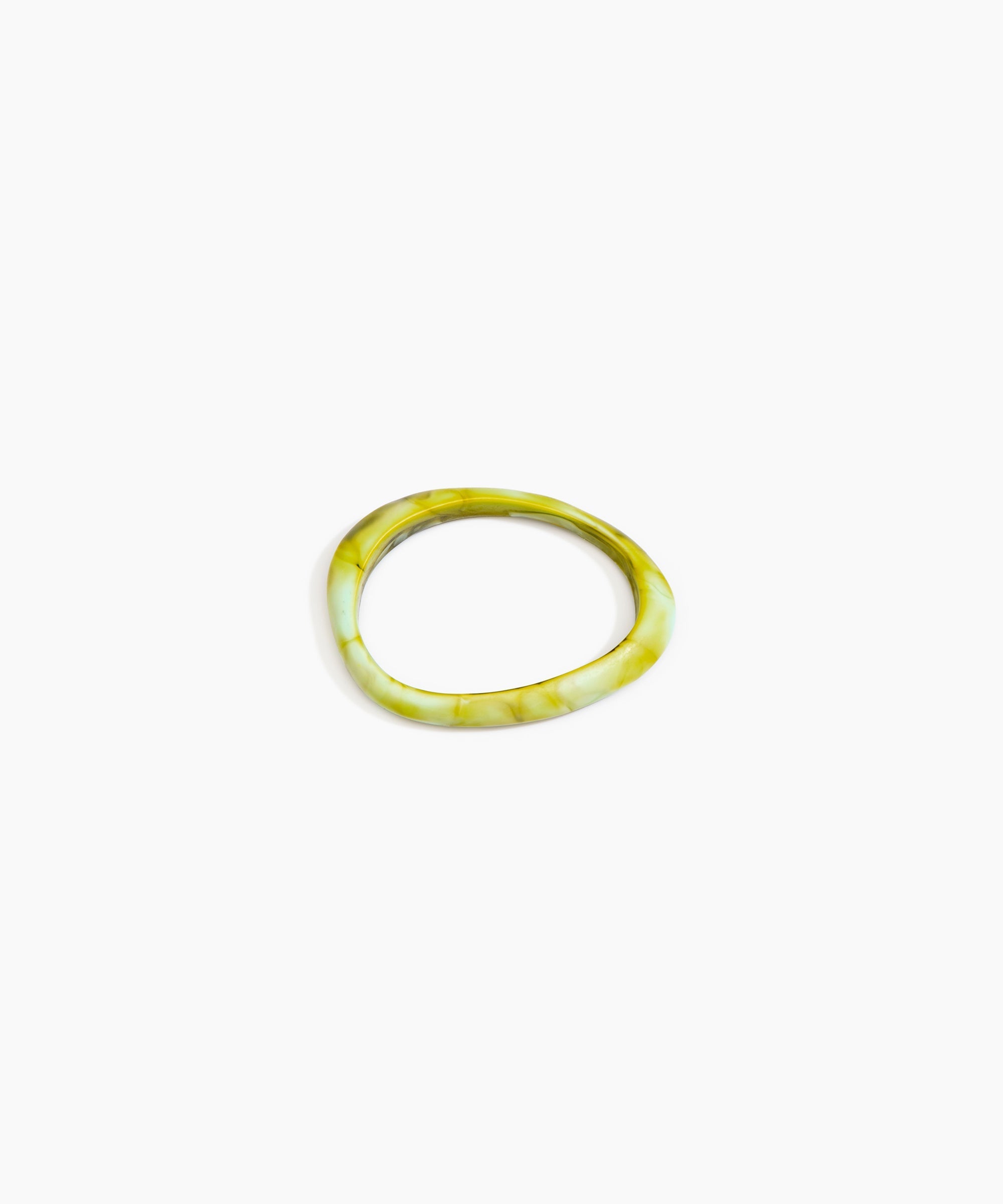 Dinosaur Designs SBRCKWBN rock wishbone bangle MALACHITE..
