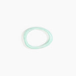 Dinosaur Designs Rock Wishbone Bangle Bracelets in Mint Colour resin with Wide Fit