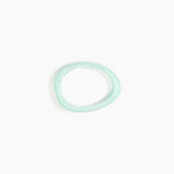 Dinosaur Designs Rock Wishbone Bangle Bracelets in Mint Colour resin with Wide Fit