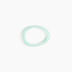 Dinosaur Designs Rock Wishbone Bangle in Mint Colour resin with Wide Fit.