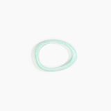 Dinosaur Designs Rock Wishbone Bangle in Mint Colour resin with Wide Fit.