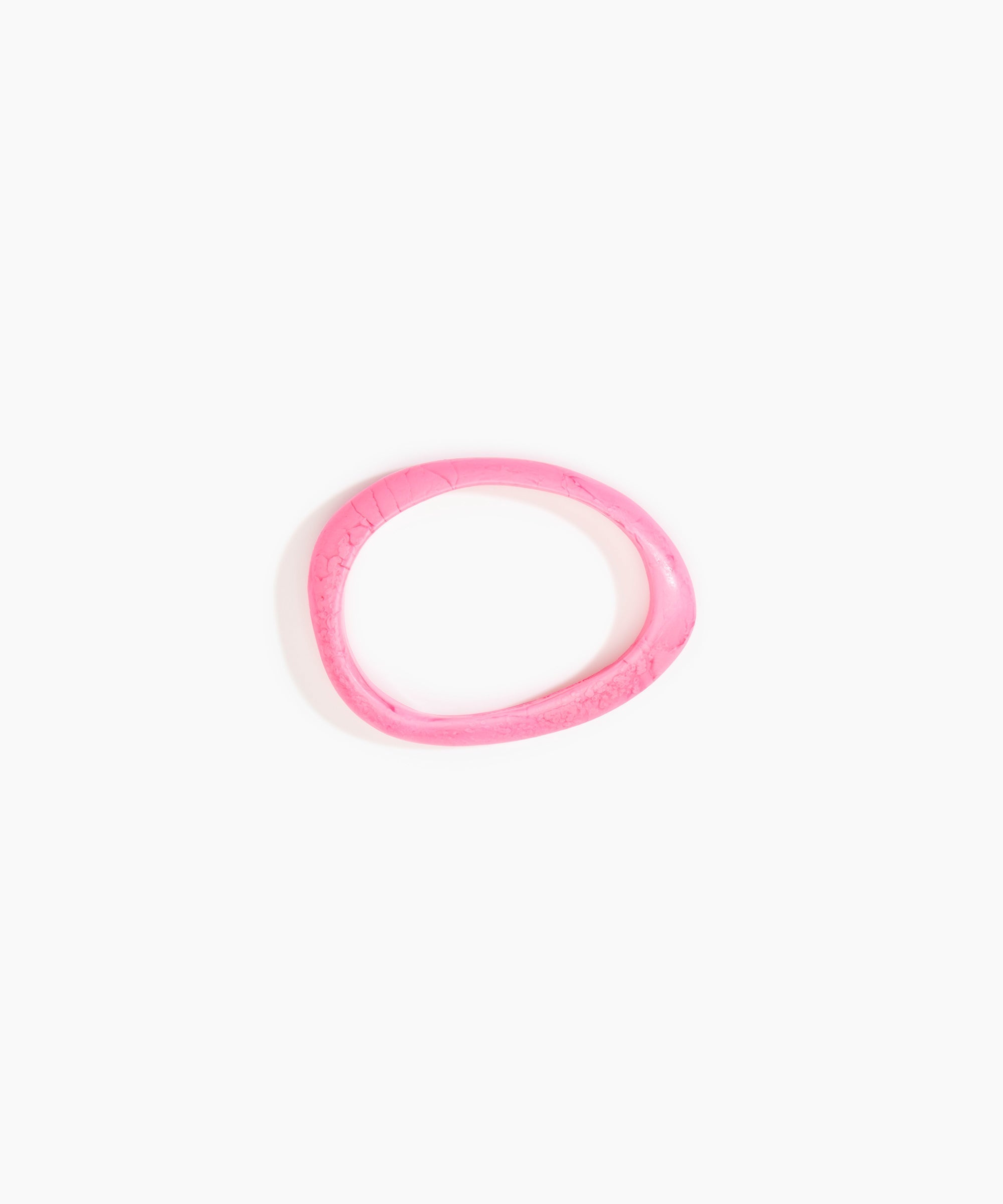 Dinosaur Designs Rock Wishbone Bangle in Parakeet Colour resin with Wide Fit..