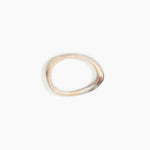 Dinosaur Designs Rock Wishbone Bangle in Sandy Pearl Colour resin with Wide Fit.