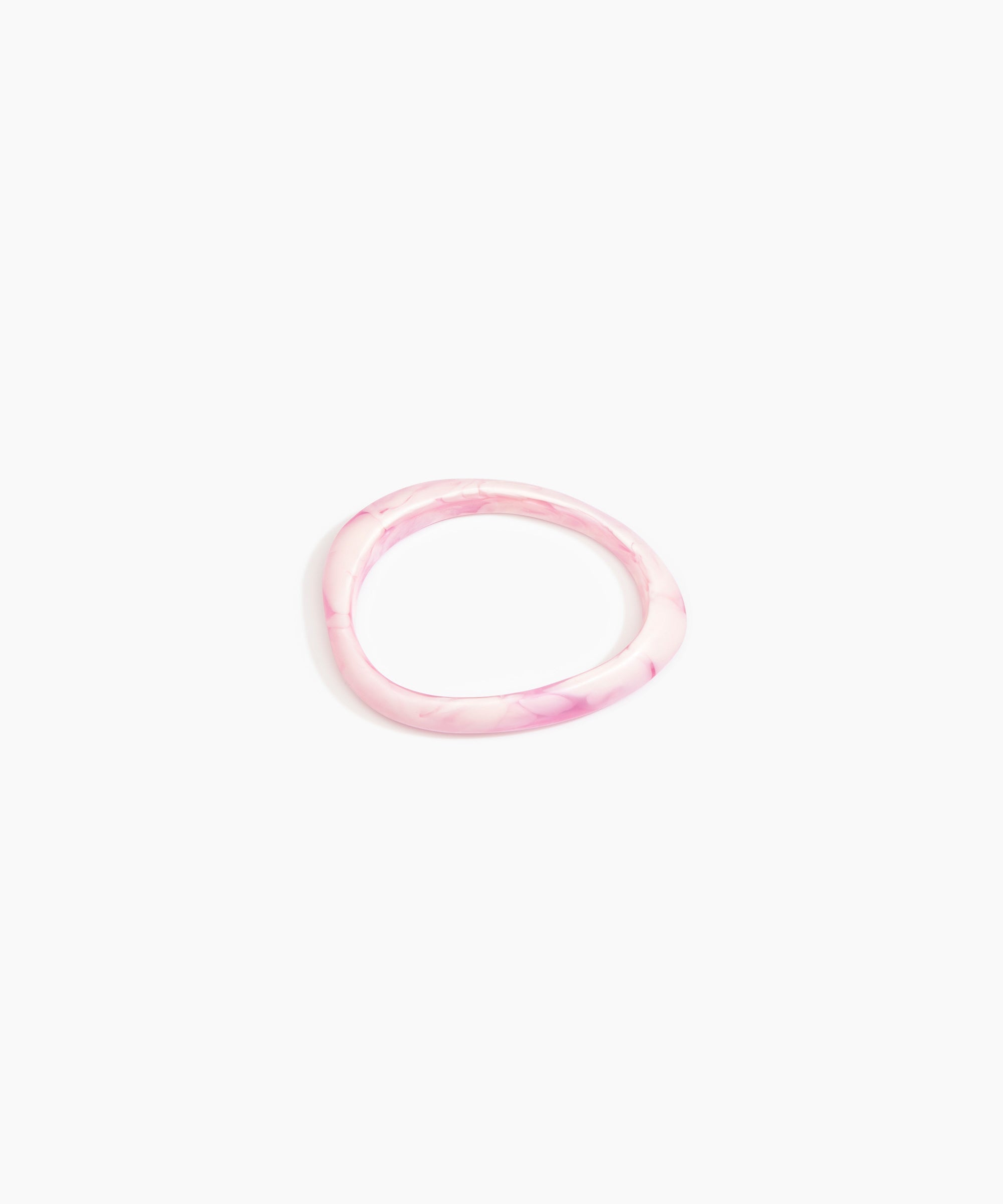 Dinosaur Designs SBRCKWBN rock wishbone bangle SHELL PINK.