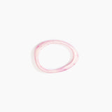Dinosaur Designs Rock Wishbone Bangle Bracelets in Shell Pink Colour resin with Wide Fit