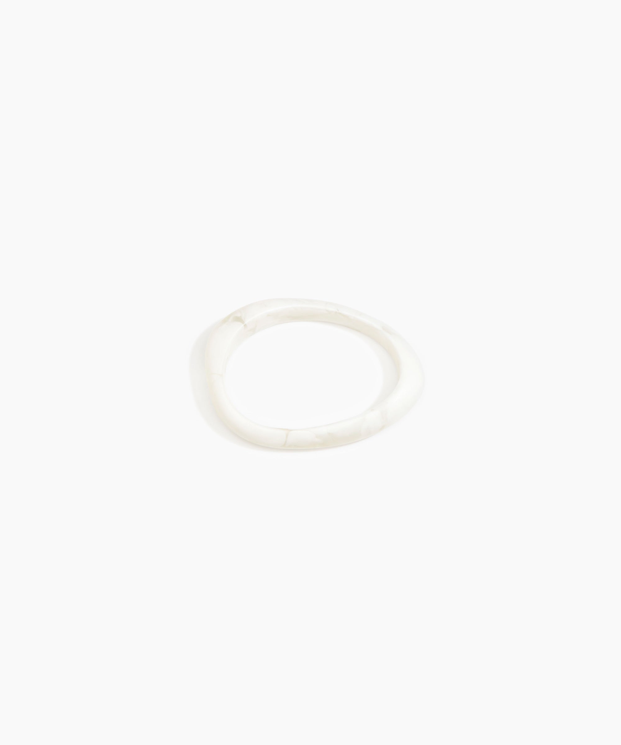 Dinosaur Designs SBRCKWBN rock wishbone bangle SNOW SWIRL..