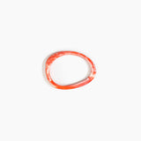 Dinosaur Designs Rock Wishbone Bangle in Strawberry Colour resin with Wide Fit..