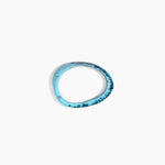Dinosaur Designs Rock Wishbone Bangle in Water Colour resin with Wide Fit.