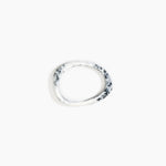 Dinosaur Designs Rock Wishbone Bangle in White Marble Colour resin with Wide Fit.