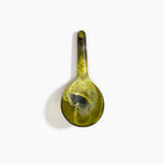 Dinosaur Designs Large Round Spoon Tableware in Malachite Colour resin