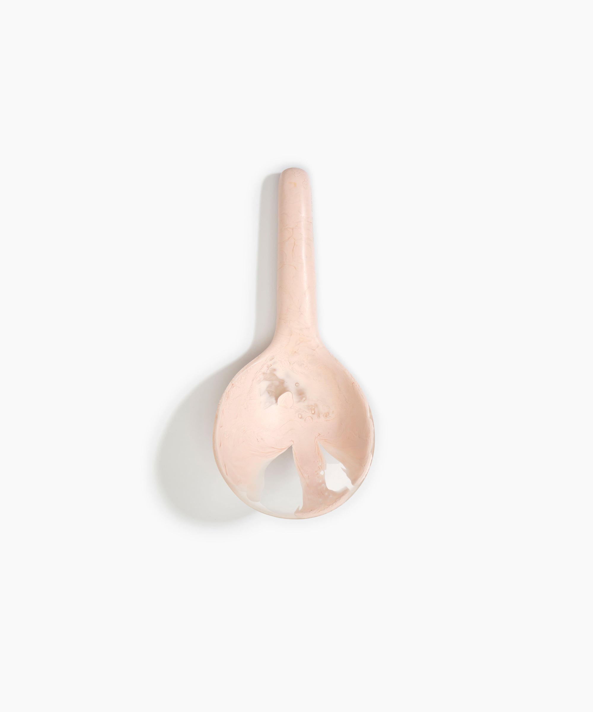 Dinosaur Designs Large Round Spoon Tableware in Rose Swirl Colour resin