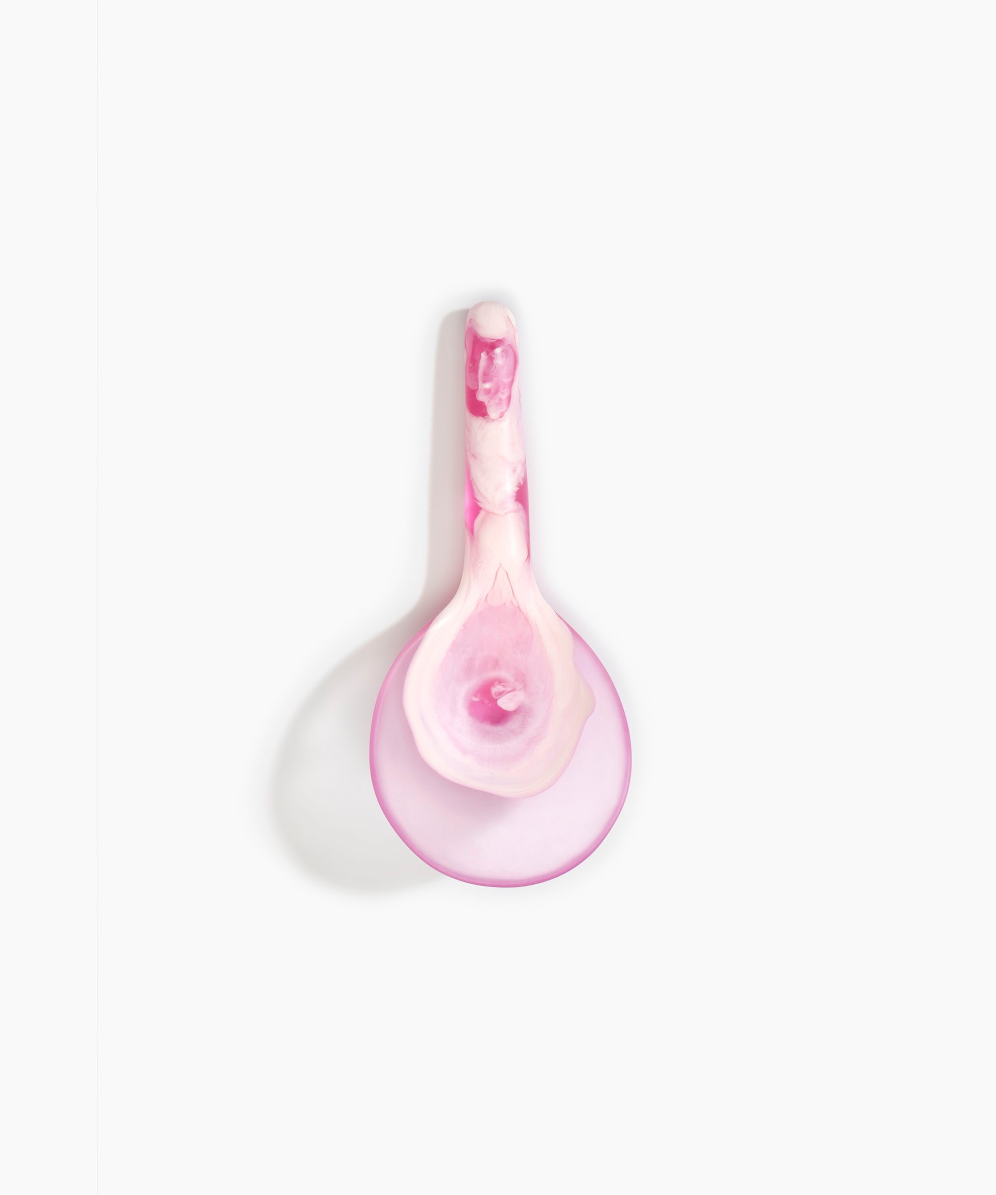 Dinosaur Designs Large Round Spoon Tableware in Shell Pink Colour resin
