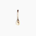Dinosaur Designs Stone Spoon in Cappuccino Colour resin..