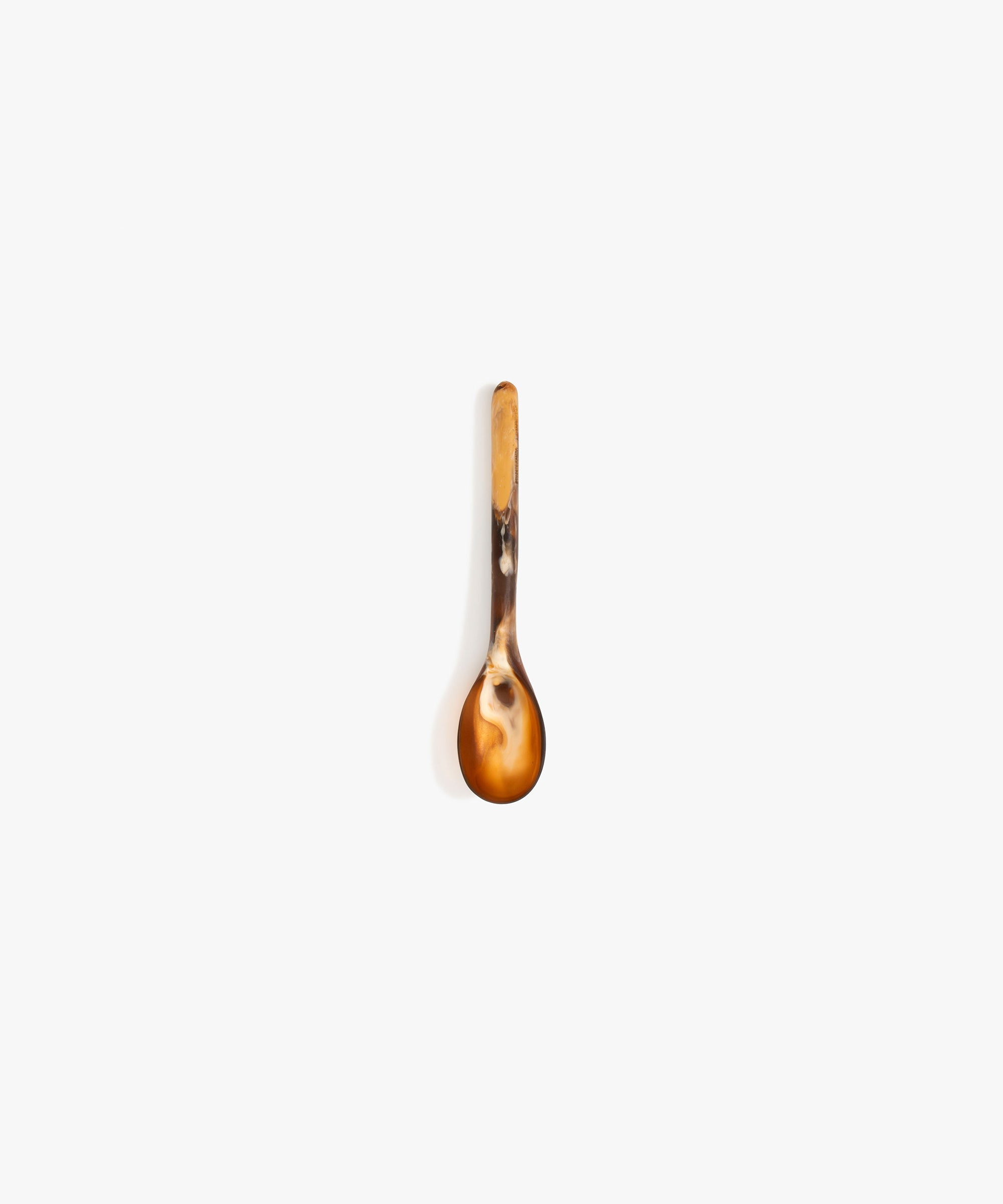 Dinosaur Designs Stone Spoon in Dark Horn Colour resin..