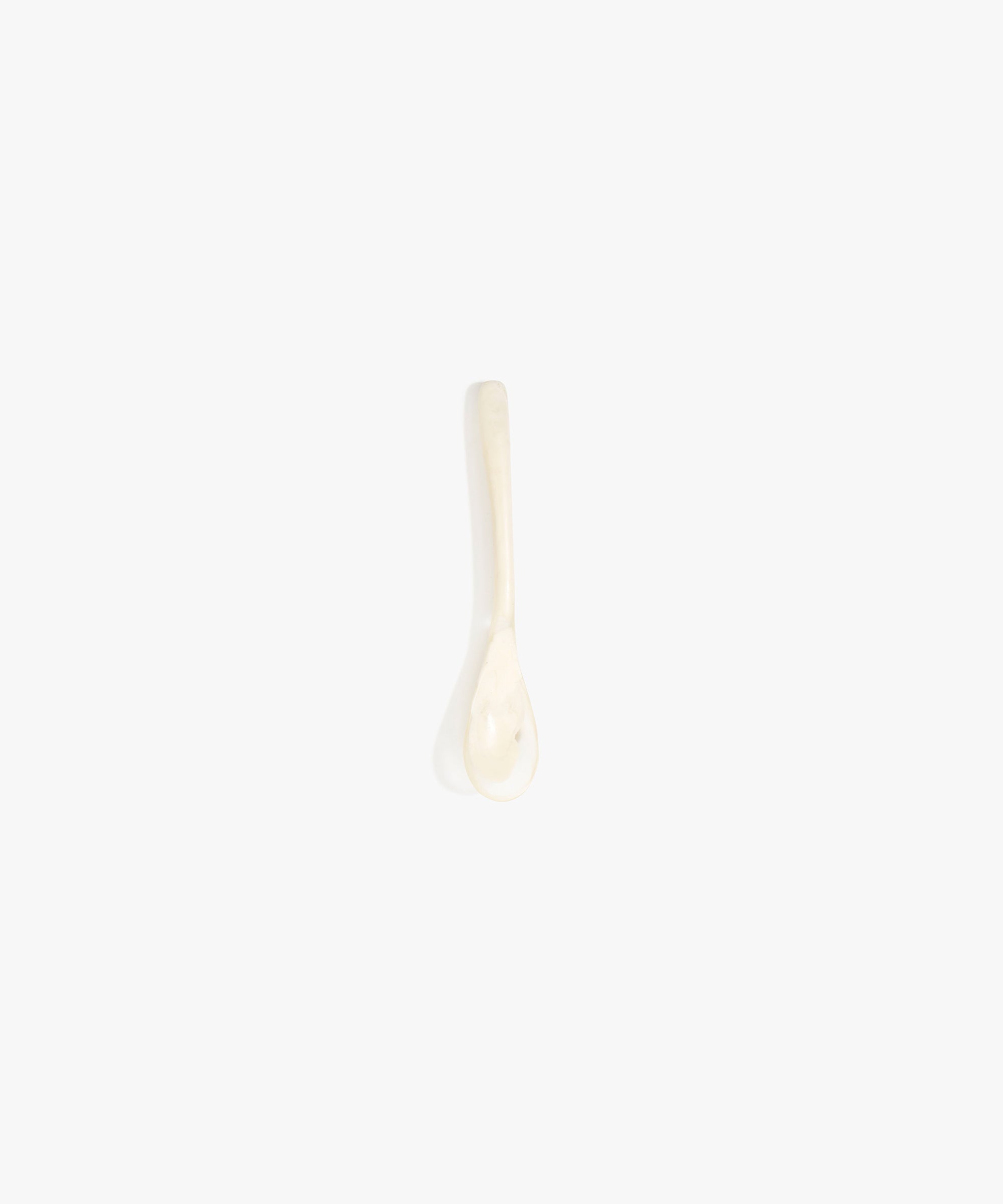 Dinosaur Designs Shell Spoon in Chalk Swirl color resin