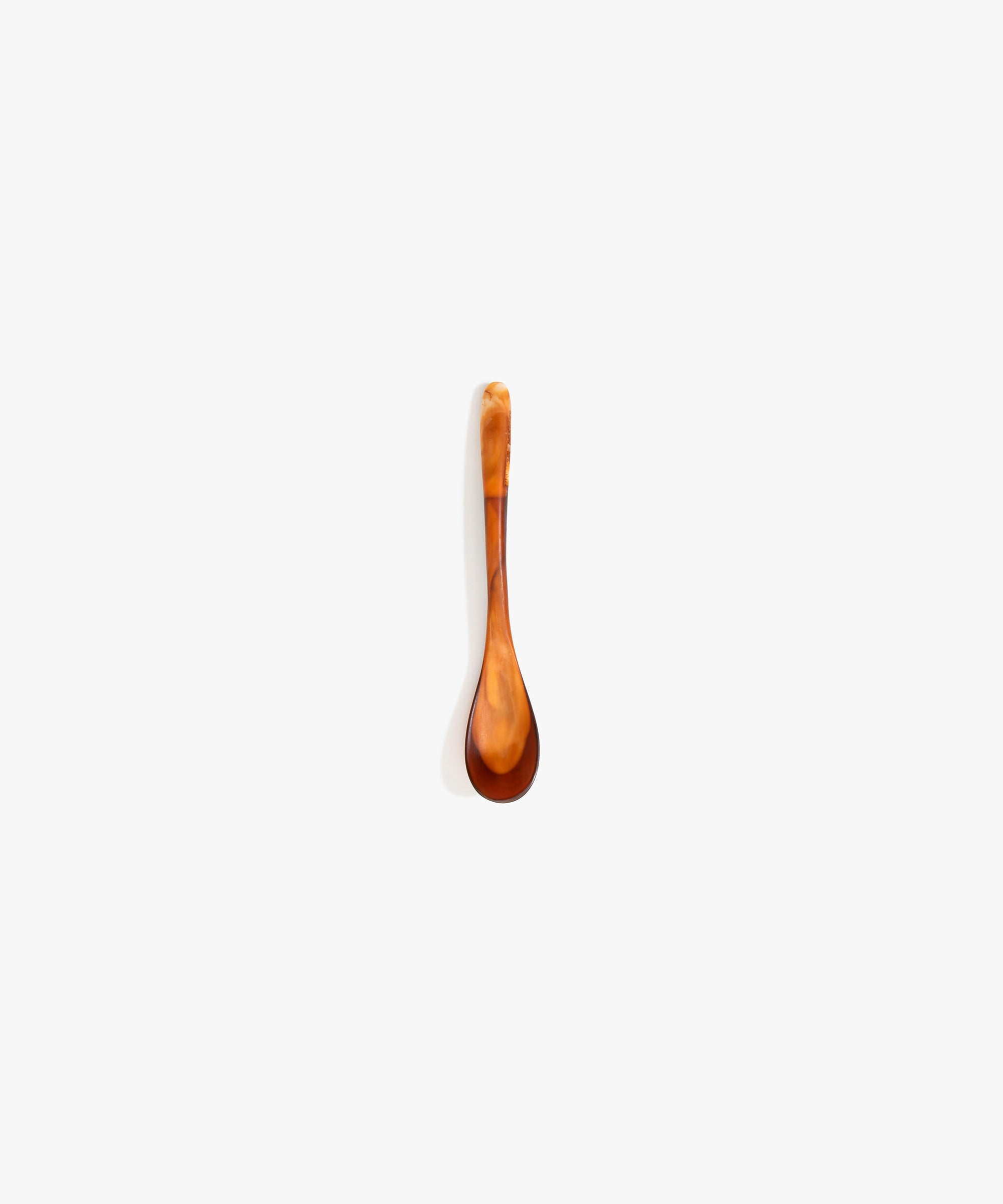 Dinosaur Designs Shell Spoon in Dark Horn color resin