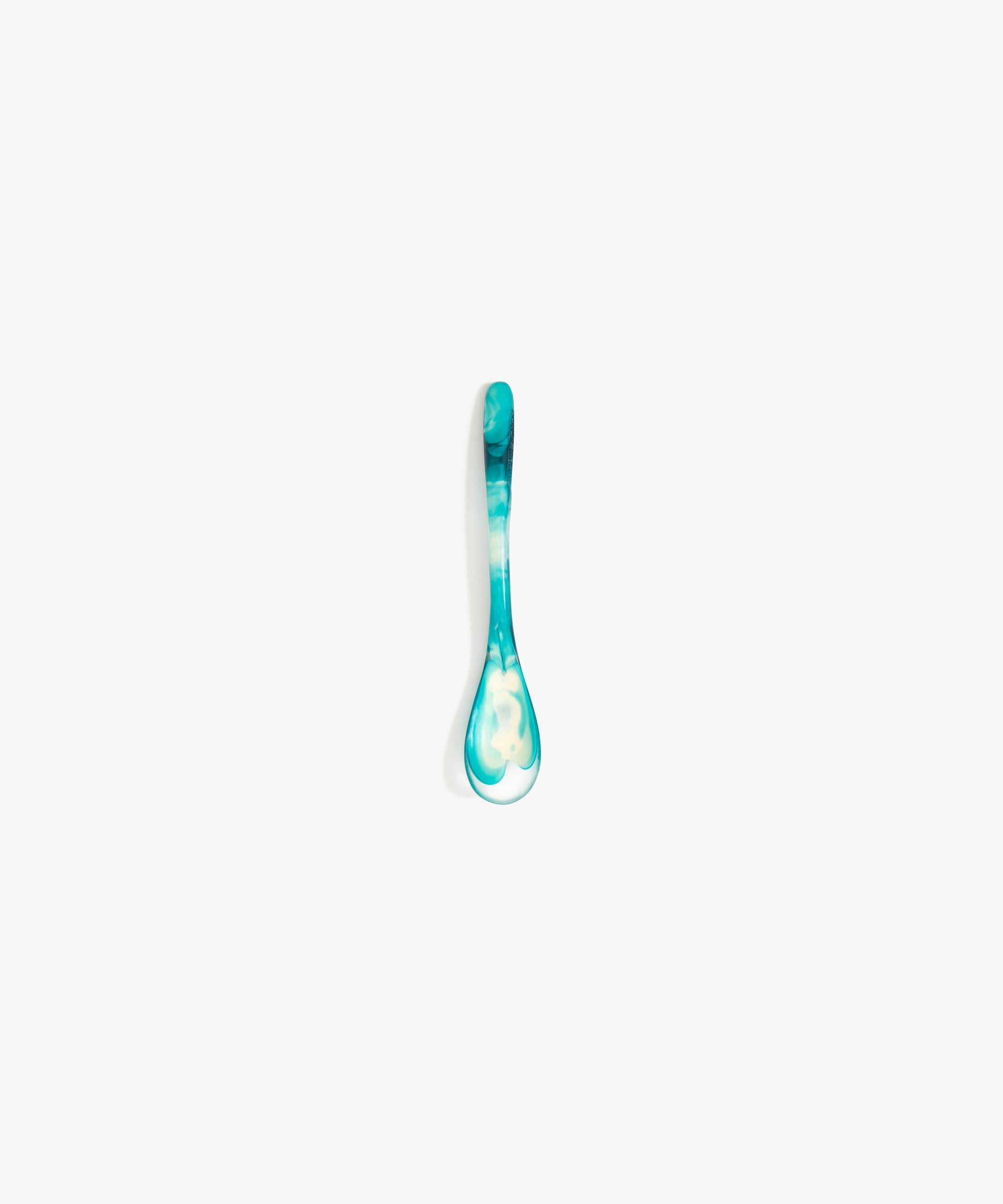 Dinosaur Designs Shell Spoon in Lagoon color resin
