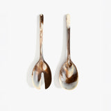 Dinosaur Designs Long Stone Servers in Cappuccino Colour resin.